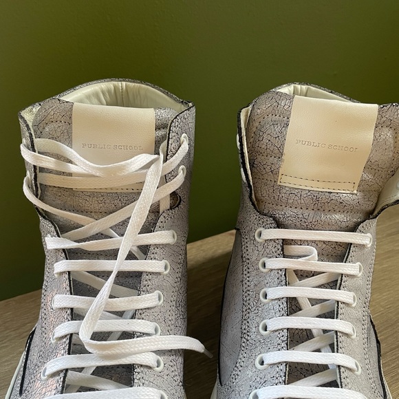 Public School grey leather sneakers size 11 - Picture 14 of 15